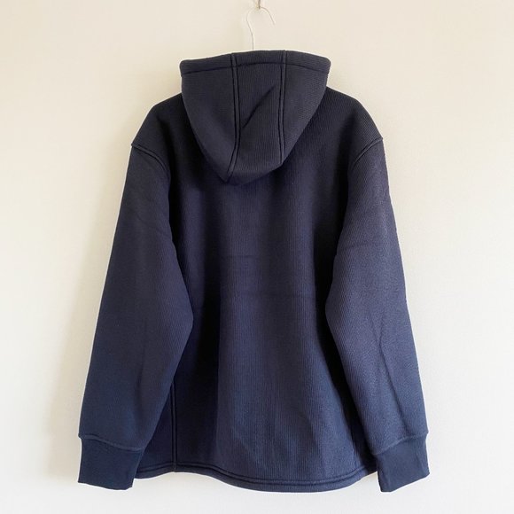 Smith's Workwear Thermal Sherpa Lined Jacket, Hooded, Pockets, Heather Navy, XL - Picture 8 of 12